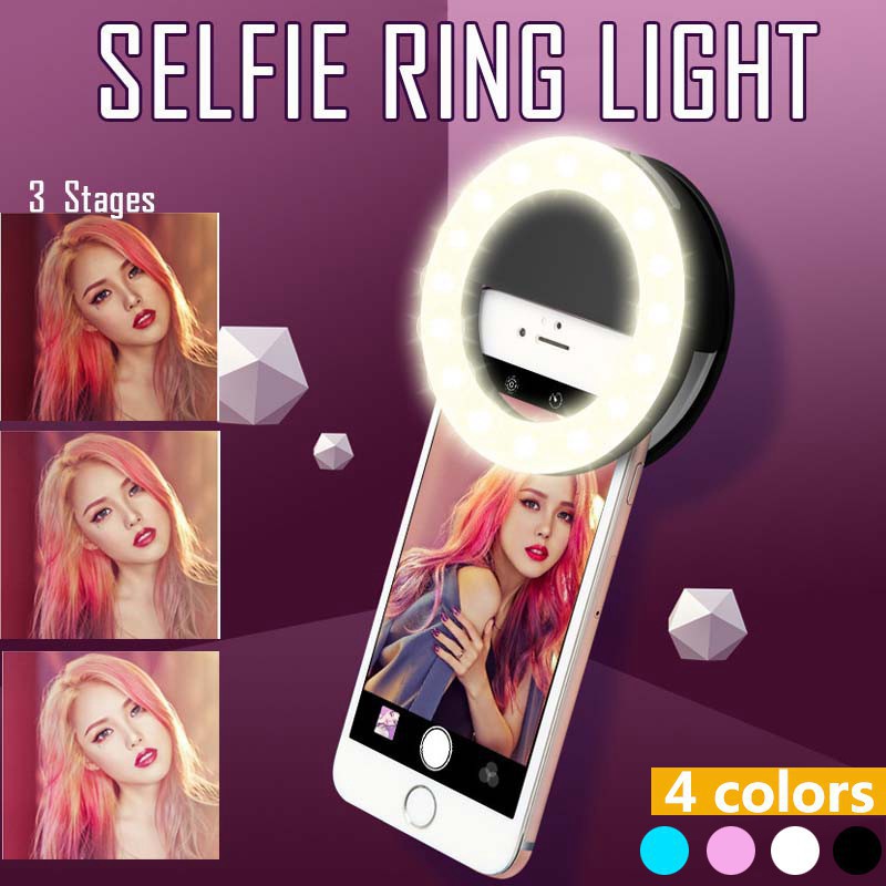 Photography Lighting Game - Anneau lumineux LED avec chargeur USB,