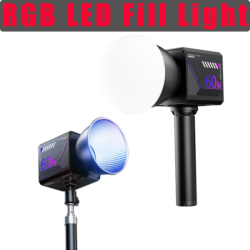 Photography Lighting Handheld - Lumière vidéo RGB 60W, lumière de