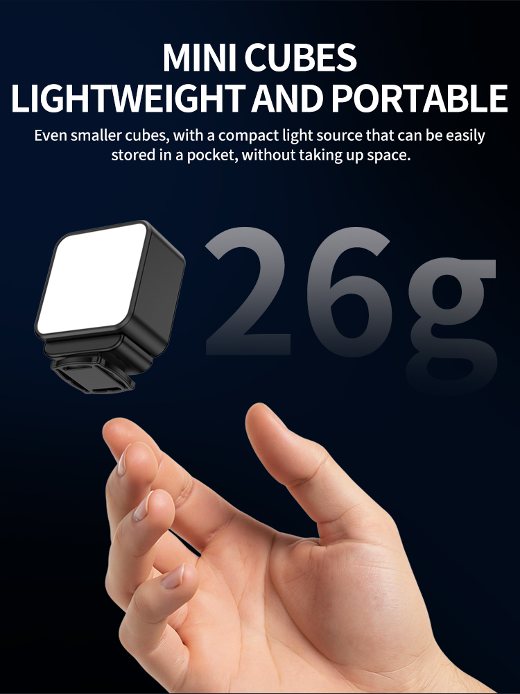 Mini Lampe Vidéo LED Magnétiqu - Photography Lighting Description avis et prix