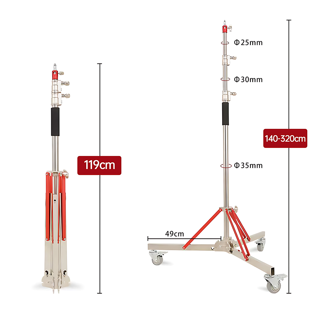 Trépied robuste avec roulettes - Photography Lighting Meter avis et prix