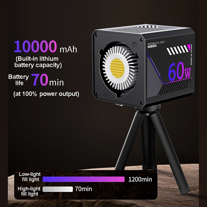 Lumière vidéo RGB 60W, lumière - Photography Lighting Handheld avis et prix