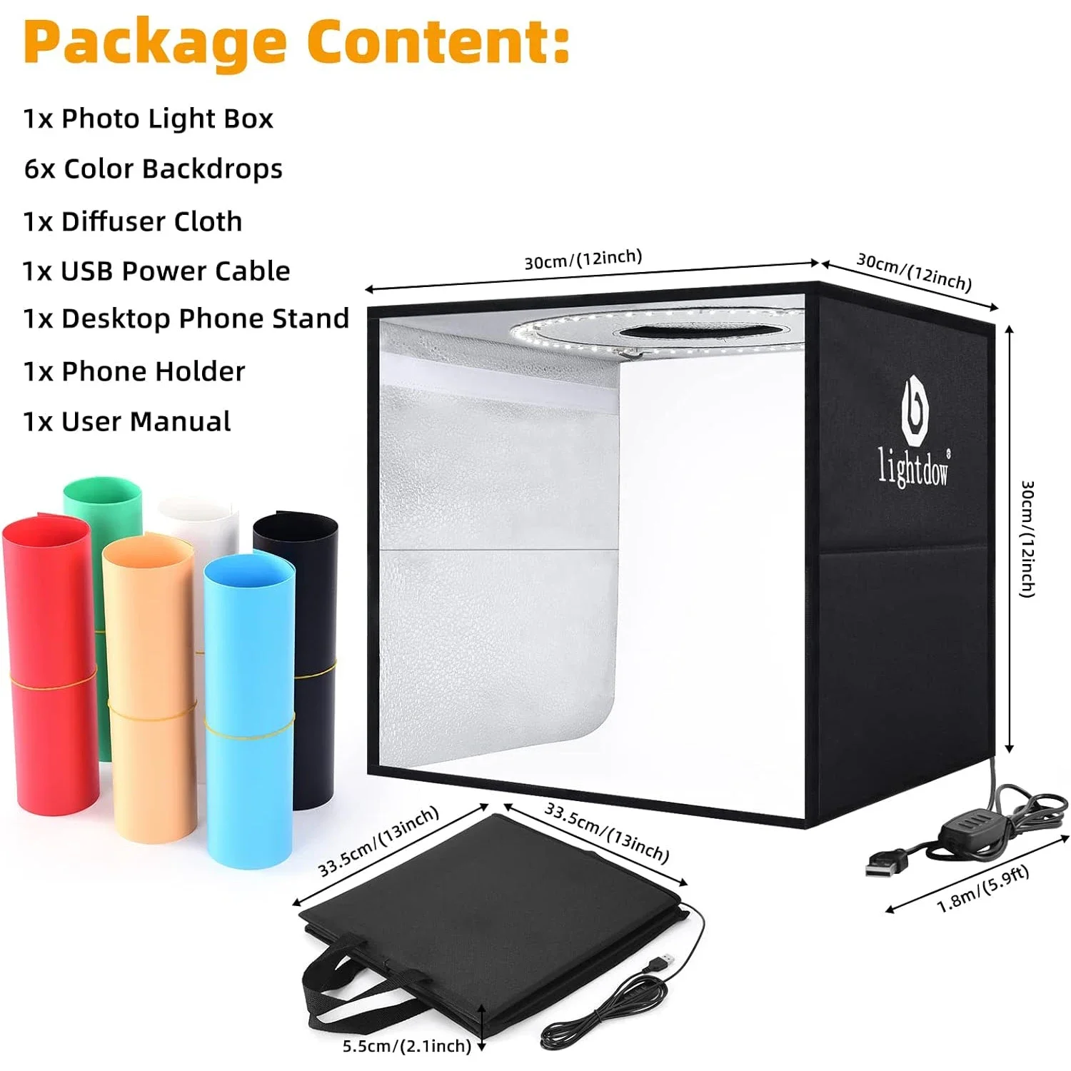 Lightdow – boîte à photos à in - Photography Lighting Kit Portable avis et prix